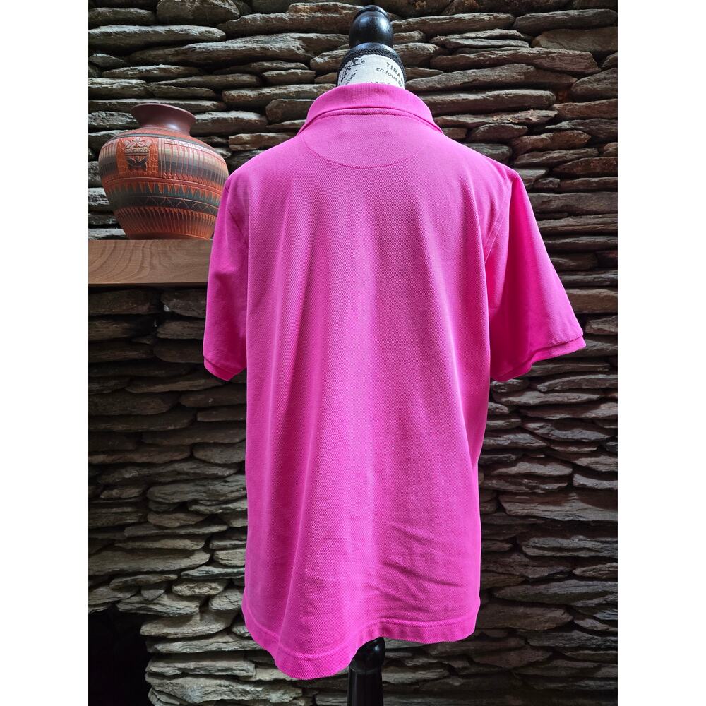 Size L Orvis Hot Pink Golf Shirt - Picture 4 of 4